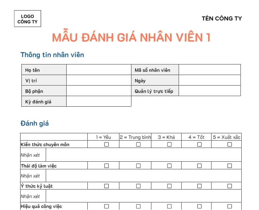 3 tiêu chí đánh giá mức độ hoàn thành công việc được đánh giá cao