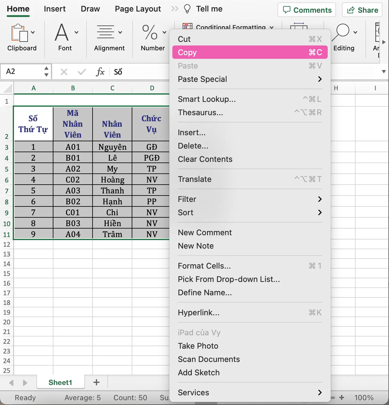 Hướng dẫn chuyển Excel sang Word, Word sang Excel chi tiết