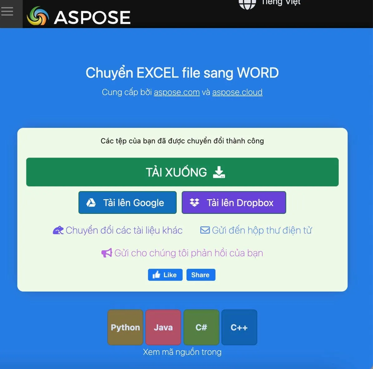 Hướng dẫn chuyển Excel sang Word, Word sang Excel chi tiết