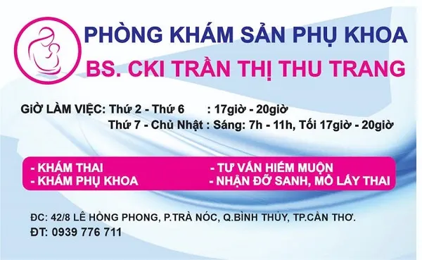 Top 10 phòng khám sản phụ khoa tốt nhất tại Cần Thơ